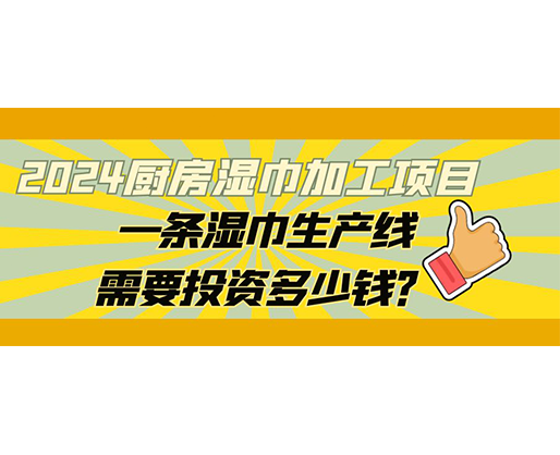 2024廚房濕巾加工項目，一條濕巾生產(chǎn)線需要投資多少錢？