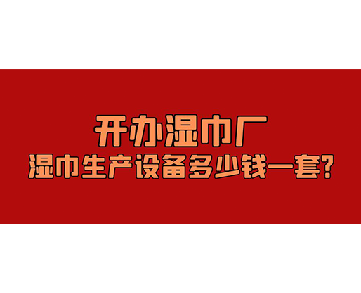 開辦濕巾廠，濕巾生產(chǎn)設(shè)備多少錢一套？