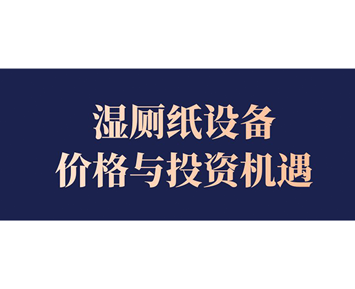 濕廁紙設(shè)備價格與投資機遇